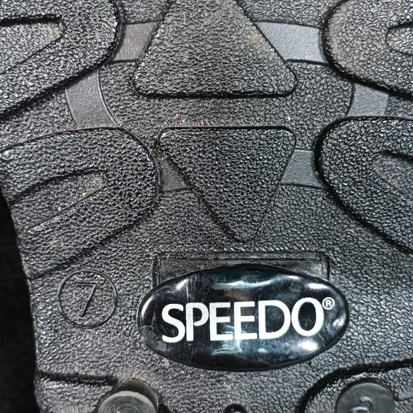 Speedo Sandals Size 7 Green Purple Marble Thong Flip Flops Pool Beach - Picture 4 of 4